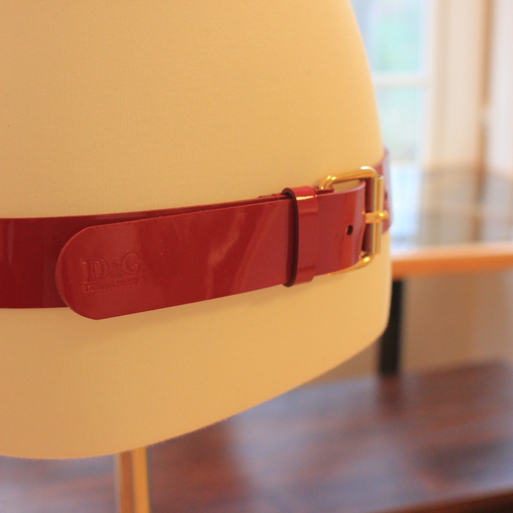 Dolce & Gabbana Red Belt 37/38 inches